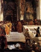 Eugene Delacroix The Execution of Doge Marino Faliero oil painting on canvas